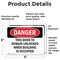 Signmission This Door To Remain Unlocked When Building, 5 in W x Rectangle, Vinyl Decal OS-2PACK-DS-D-35-L-2272 - alternate 5